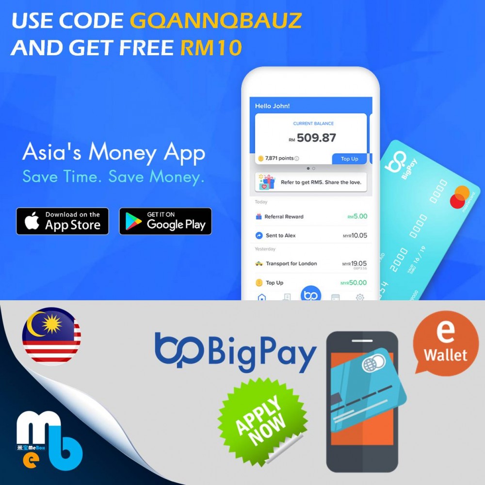 BigPay eWallet Application FRE RM10