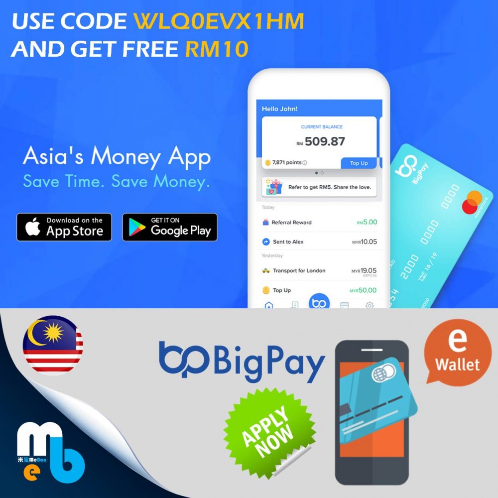 BigPay eWallet Application Free RM10